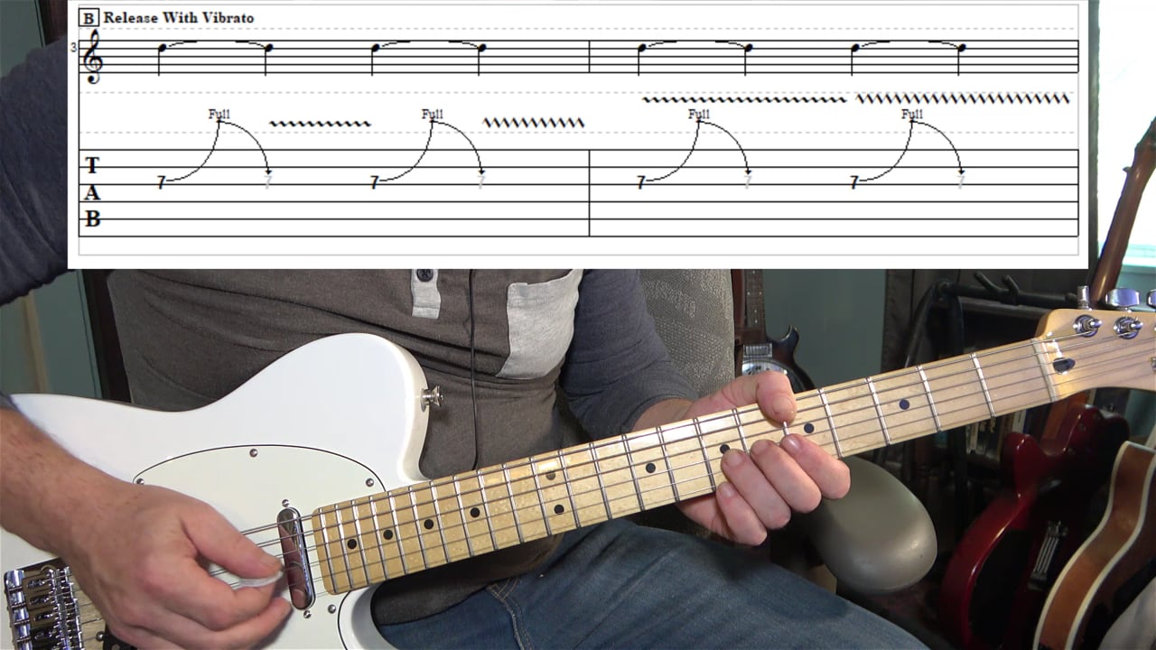 Bend And Release With Light And Heavy Vibrato