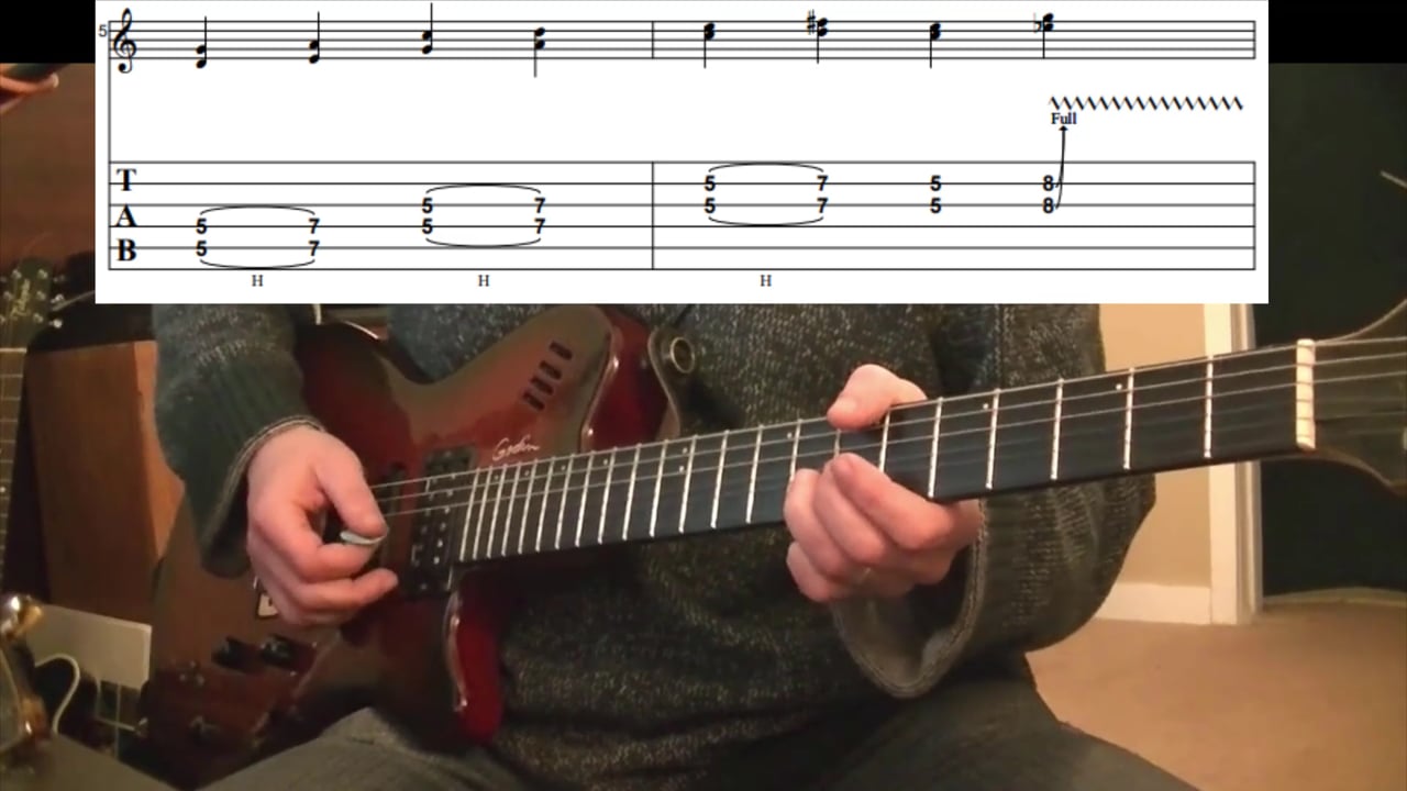 Two String Bend Double-Stop Lick No. 1
